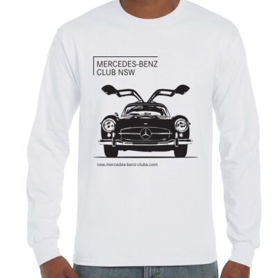 MBCNSW Long Sleeve White Model Tee SL300 Gullwing Thumbnail