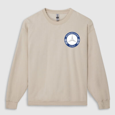 Mens Crew Sweater Club Logo Front Only Thumbnail