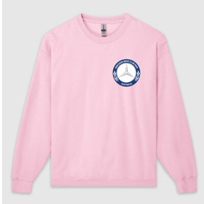 Mens Crew Sweater Club Logo Front and Back Thumbnail
