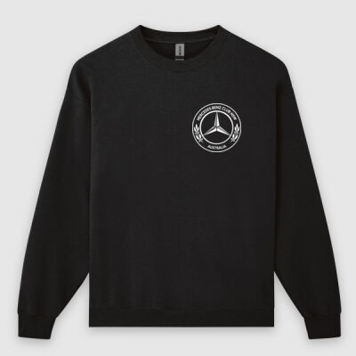 Mens Crew Seater Club Logo White Front and Back Thumbnail